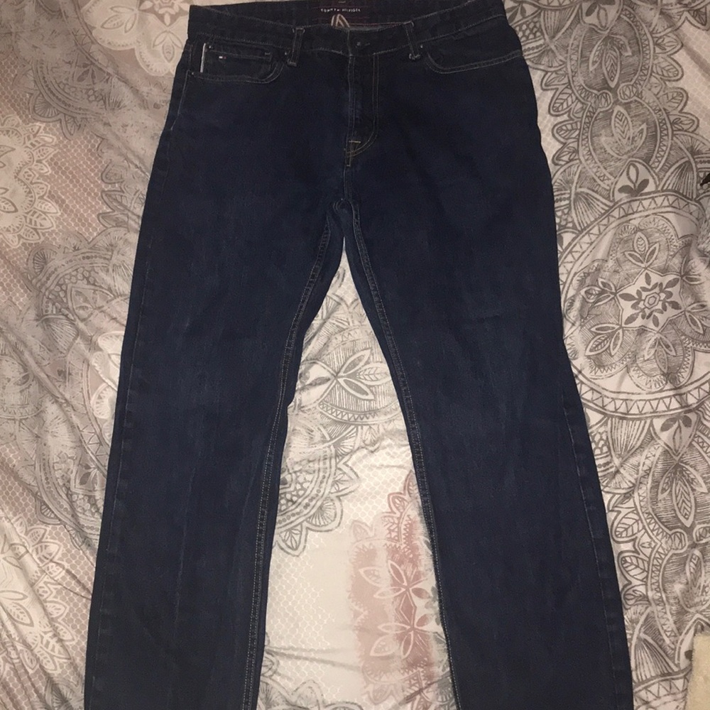 34x30 Mens dark denim jeans Tommy Hilfiger